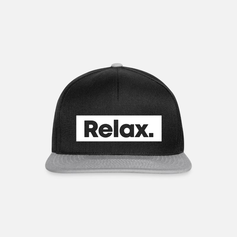 Relax - Snapback Cap - Schwarz/Grau