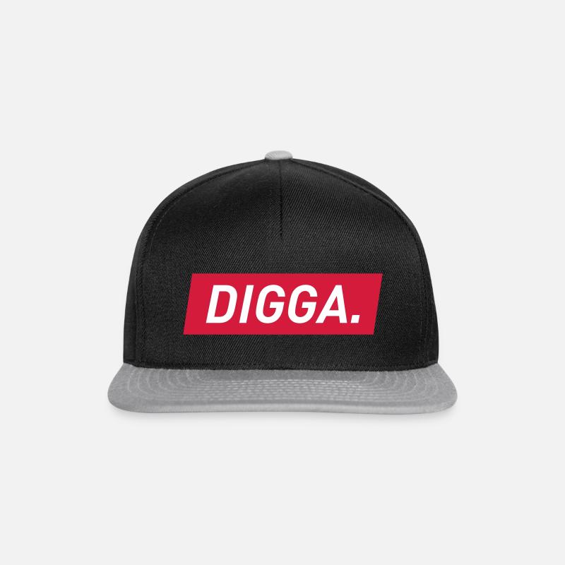 Digga. - Snapback Cap - Schwarz/Grau