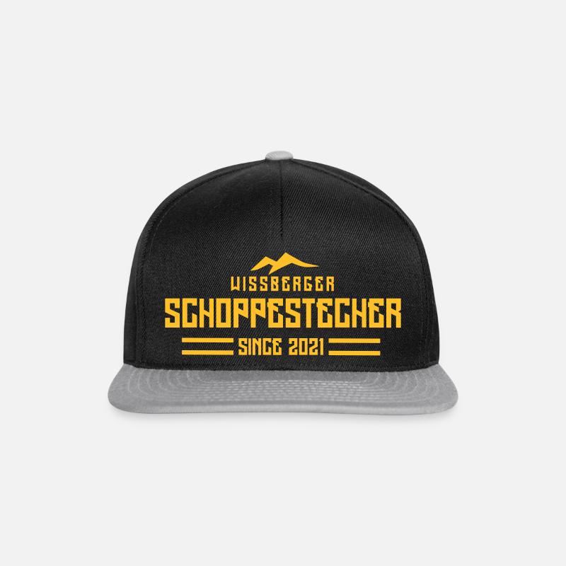 SCHOPPESTECHER - Snapback Cap - Schwarz/Grau