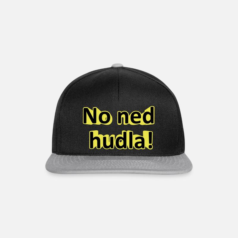 Non, nud hudla! - Casquette snapback - noir/gris