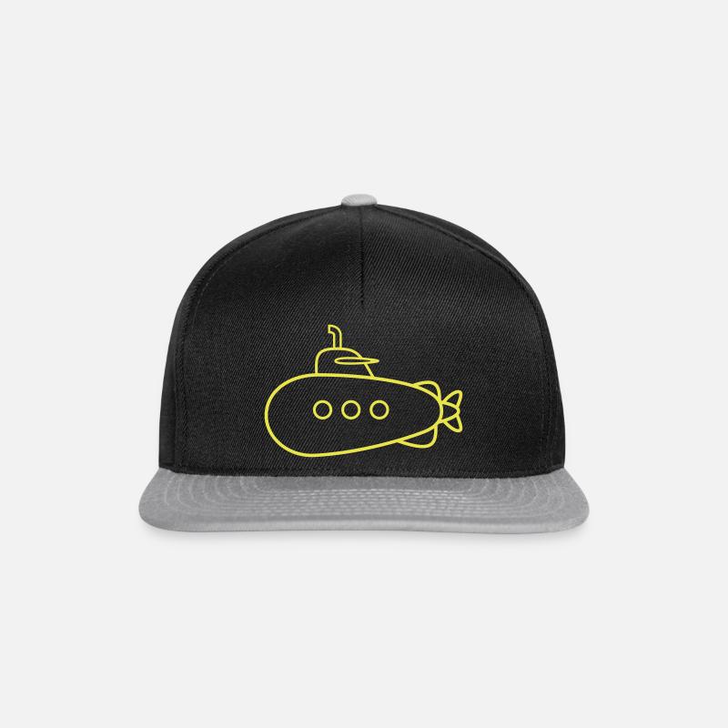 yellow submarine - Snapback Cap - black/grey