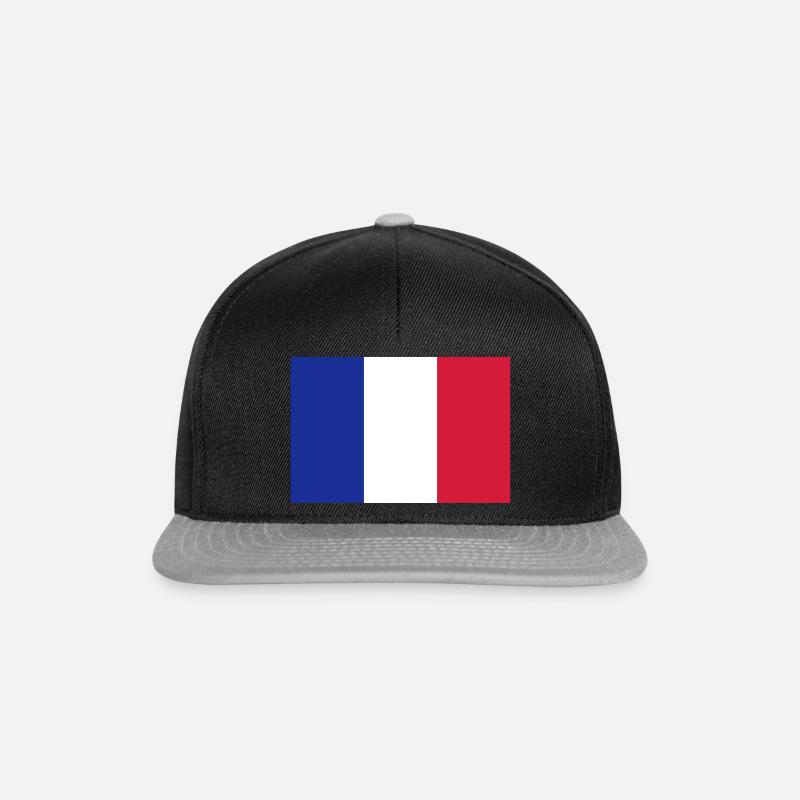 France - Casquette snapback - noir/gris
