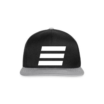 Flag / Wings Monochrome - Vector - Snapback Cap - black/grey - Front