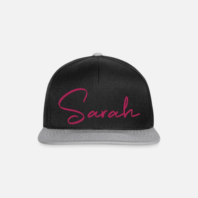 Sarah - Snapback Cap - Schwarz/Grau