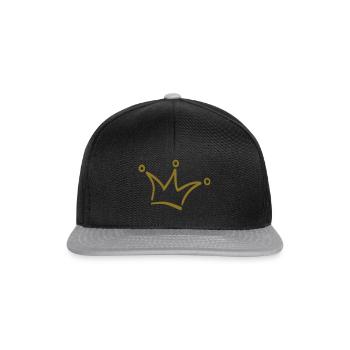 KRONE trident - Casquette snapback - noir/gris - Devant