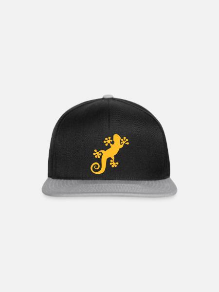 2020 08 06 Gecko - Snapback Cap - Schwarz/Grau