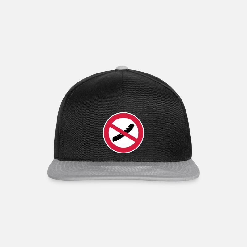 Sausage forbidden - Snapback Cap - black/grey