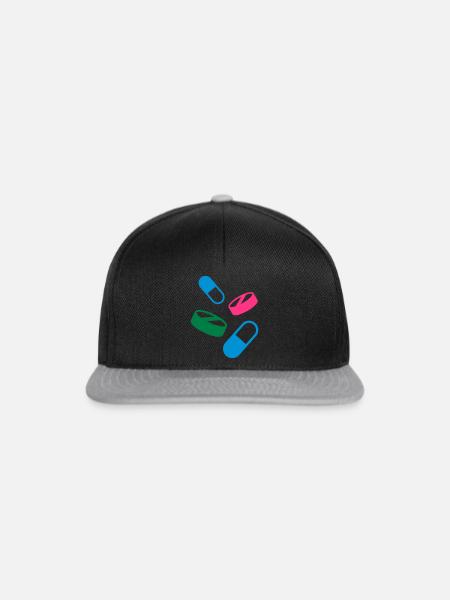 Medizin - Snapback Cap - Schwarz/Grau