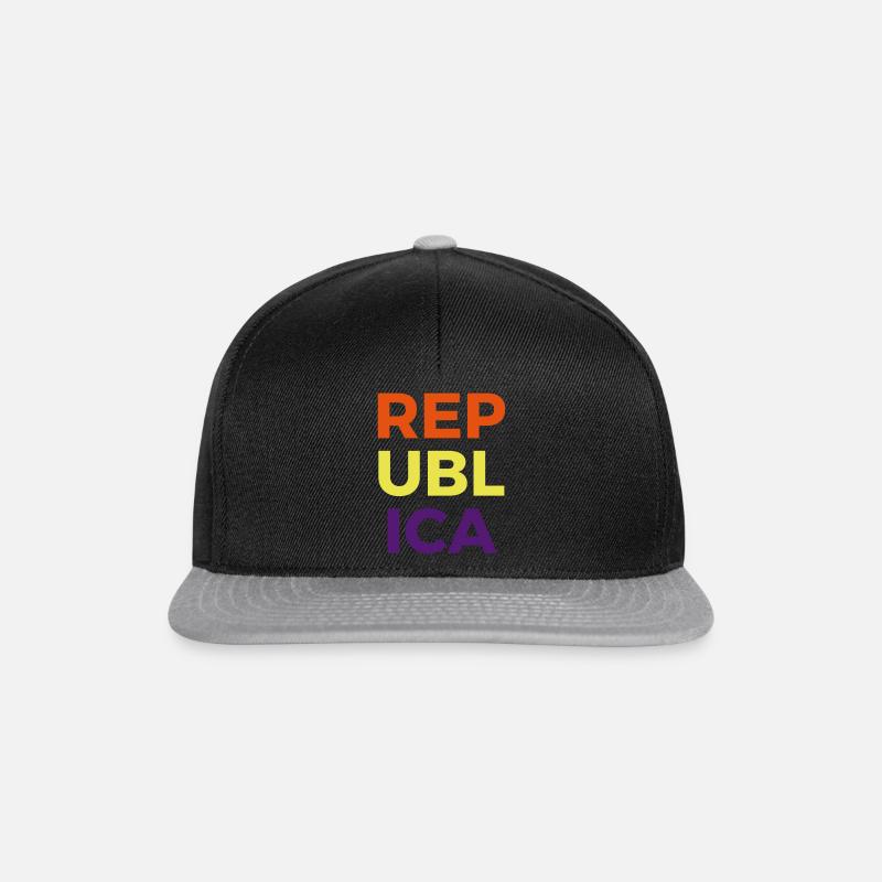 republic - Snapback Cap - black/grey