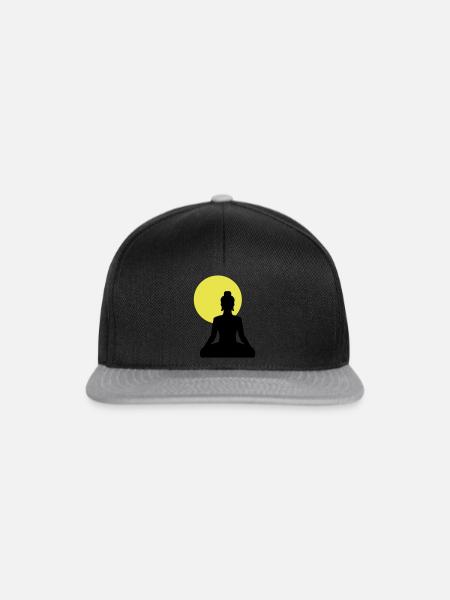 Buddha - Snapback Cap - Schwarz/Grau