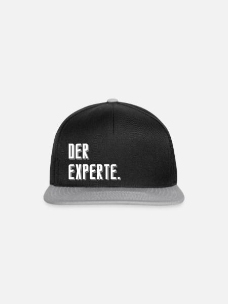der Experte - Snapback Cap - Schwarz/Grau
