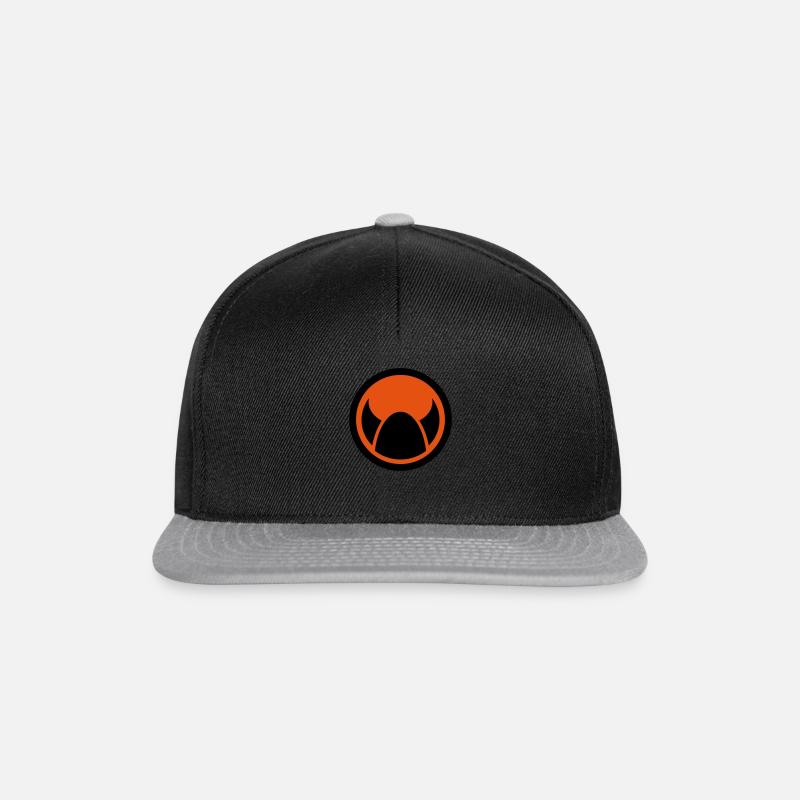 Viking helmet icon - Snapback Cap - black/grey