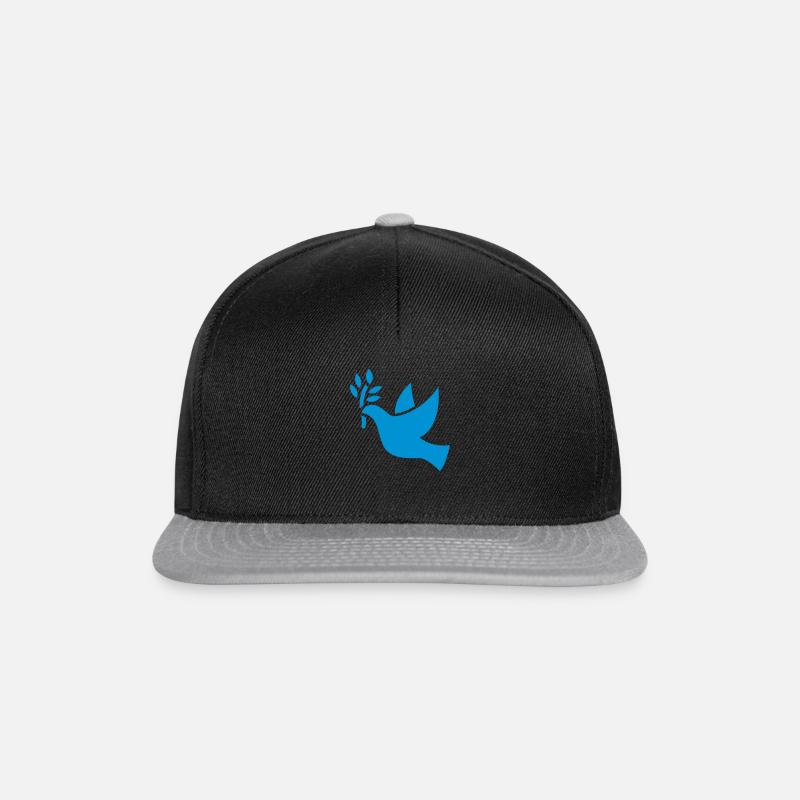 Colombe de paix - Casquette snapback - noir/gris