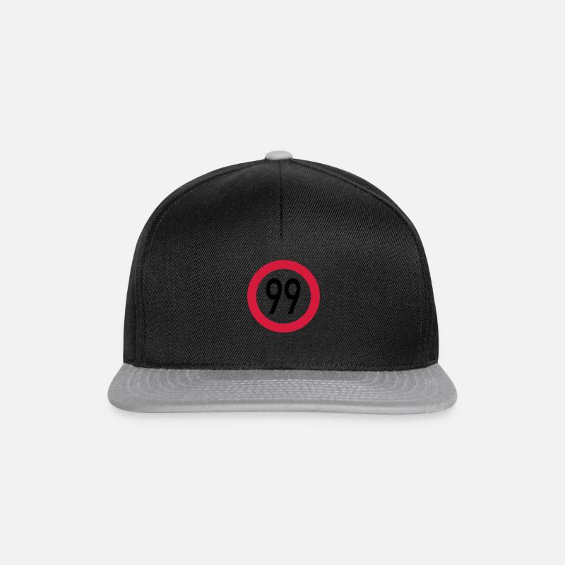 99er - Snapback Cap - Schwarz/Grau