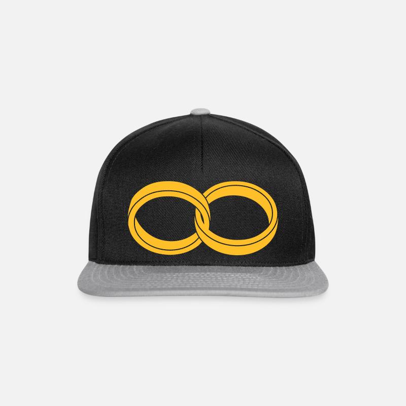 wedding rings - Casquette snapback - noir/gris