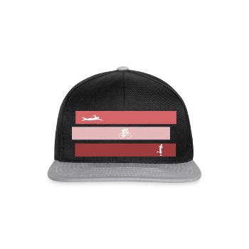 Triathlon - Snapback Cap - Schwarz/Grau - Vorne