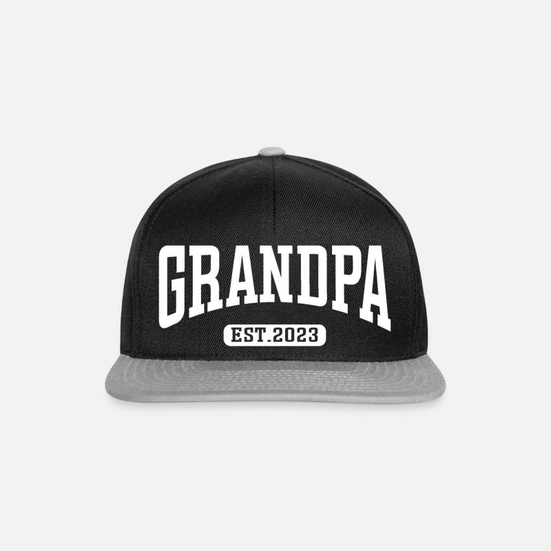 Grandpa Est 2023 - Snapback Cap - black/grey