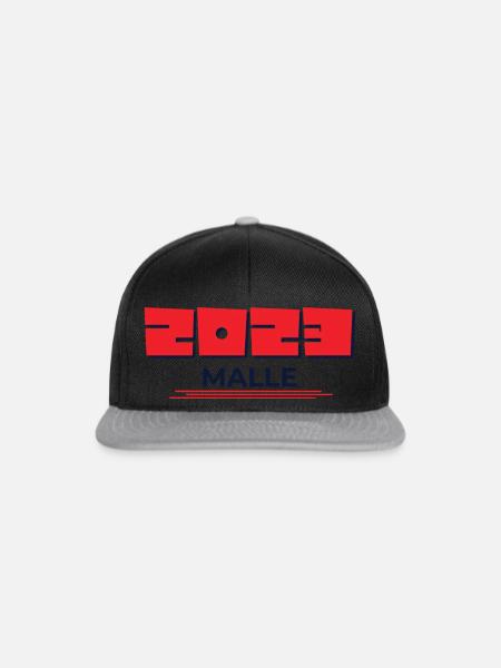 2023 Malle - Snapback Cap - Schwarz/Grau
