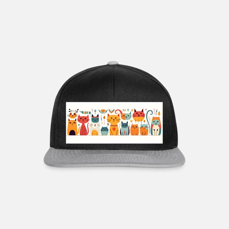 Original Cats - Snapback Cap - black/grey