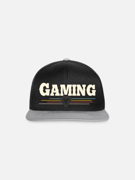 Gaming - Snapback Cap - Schwarz/Grau