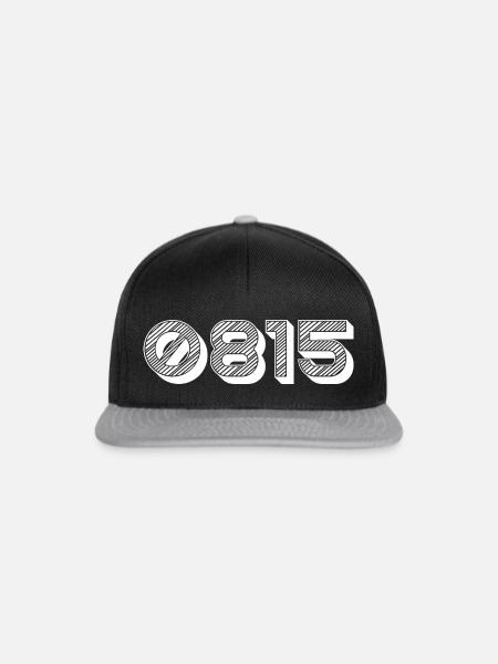 0815 - Snapback Cap - Schwarz/Grau