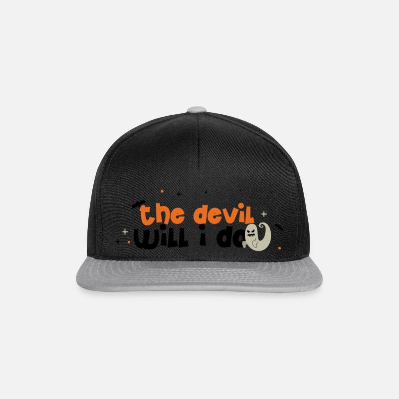 the devil will i do - Snapback Cap - black/grey