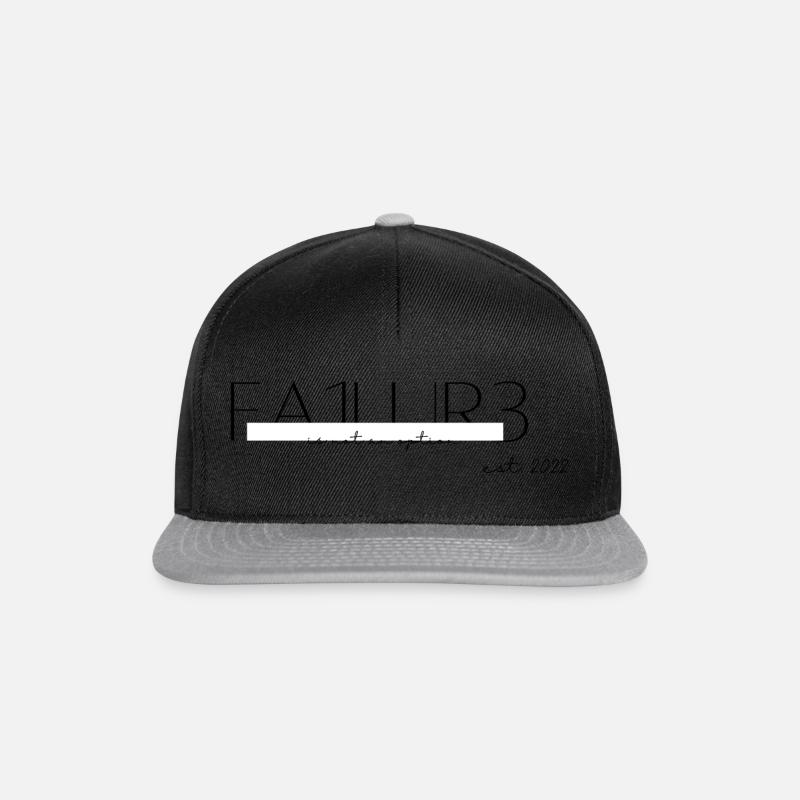 FA1LUR3 - Snapback Cap - Schwarz/Grau