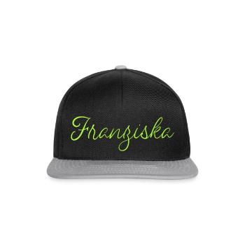 Franziska - Snapback Cap - Schwarz/Grau - Vorne