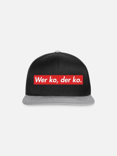 Zitate vom Franze - Bayern- bavaria - Snapback Cap - Schwarz/Grau