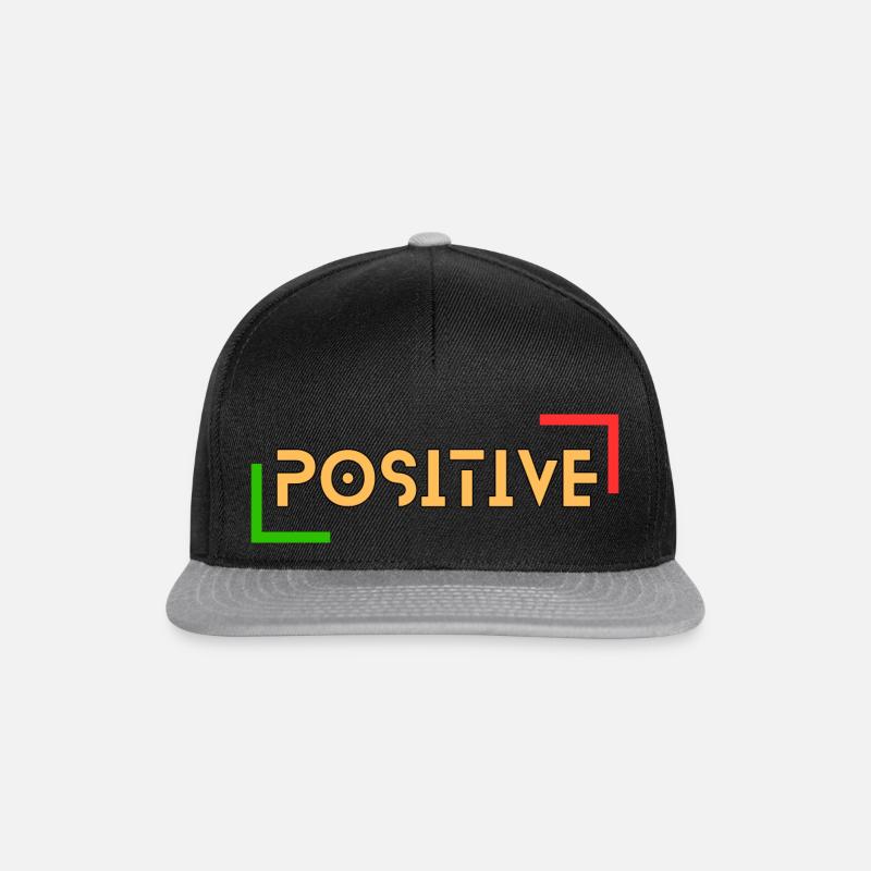 Positiv - Snapback Cap - Schwarz/Grau