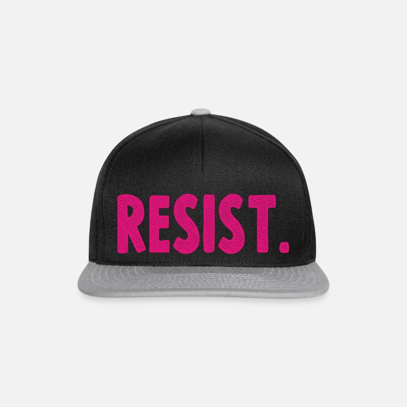 RESIST - Casquette snapback - noir/gris