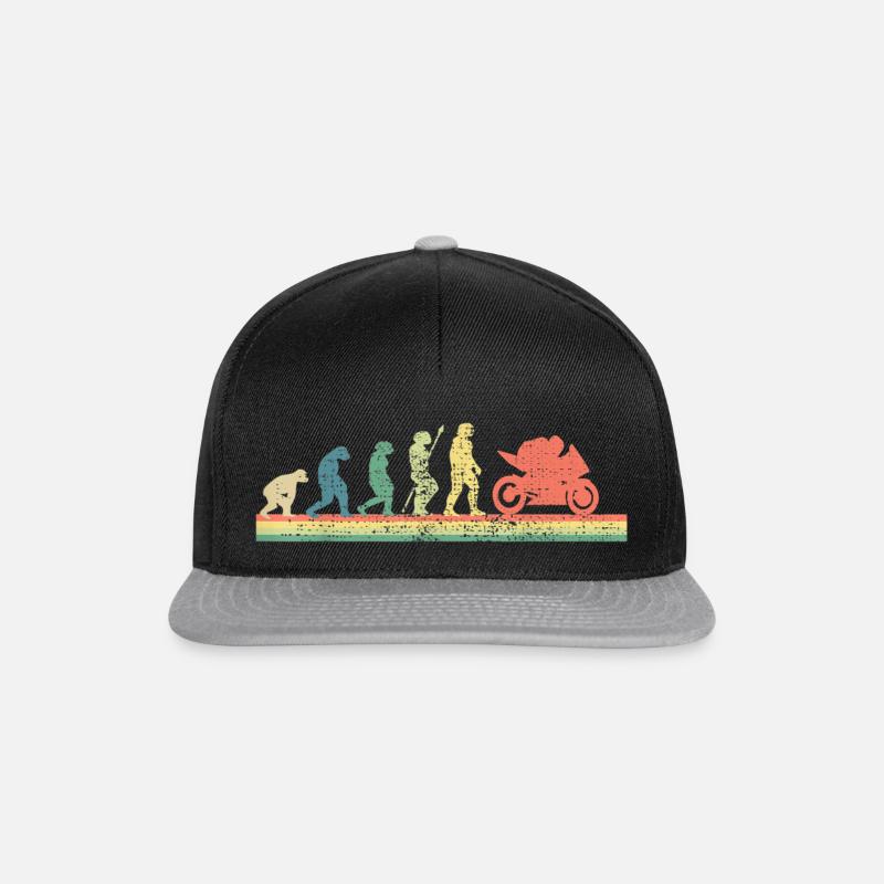 Evolution Moto Cadeau - Casquette snapback - noir/gris