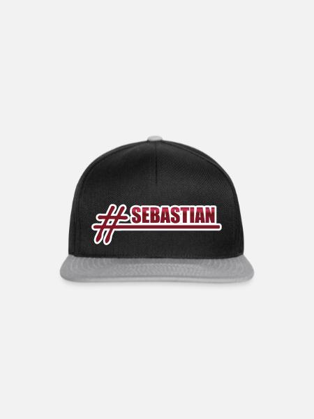 Sebastian - Snapback Cap - Schwarz/Grau