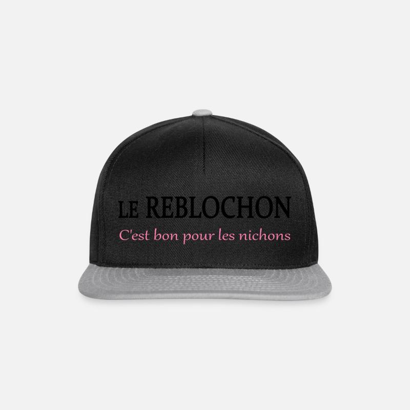Le reblochon c'est bon - Casquette snapback - noir/gris