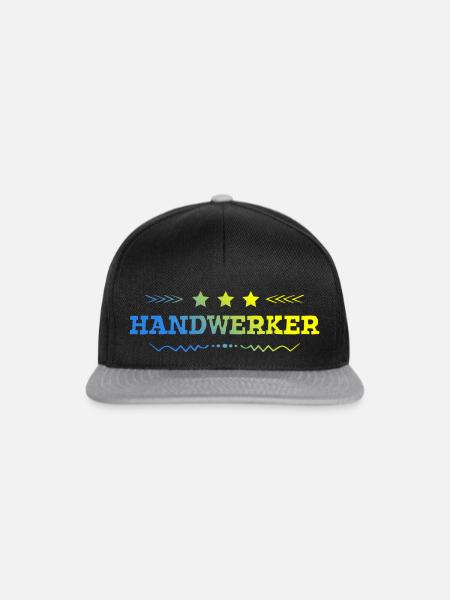 Handwerker Beruf - Snapback Cap - Schwarz/Grau