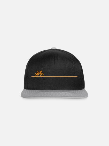 Fahrrad Bike Rennrad - Snapback Cap - Schwarz/Grau