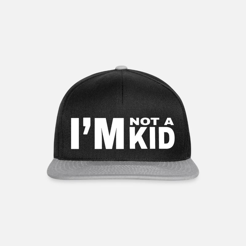 Ich bin kein Kind - Snapback Cap - Schwarz/Grau