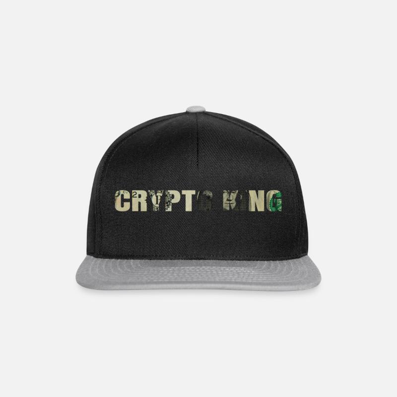 Crypto King - Snapback Cap - Schwarz/Grau