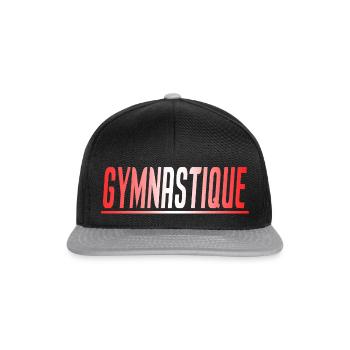 GYMNASTIQUE CADEAU SPORT SUISSE - Casquette snapback - noir/gris - Devant