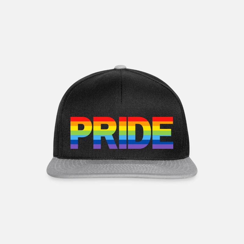 Rainbow Pride - Snapback Cap - Schwarz/Grau