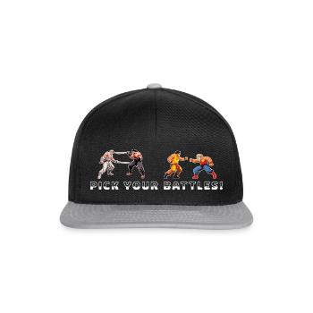 Spiele 3 - Snapback Cap - Schwarz/Grau - Vorne