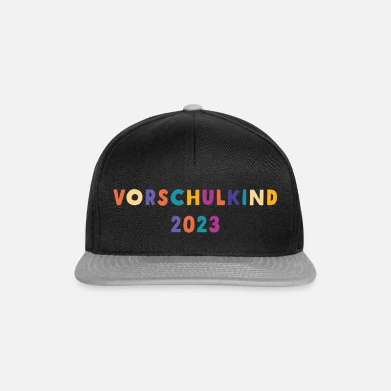 Vorschulkind 2023 - Snapback Cap - Schwarz/Grau