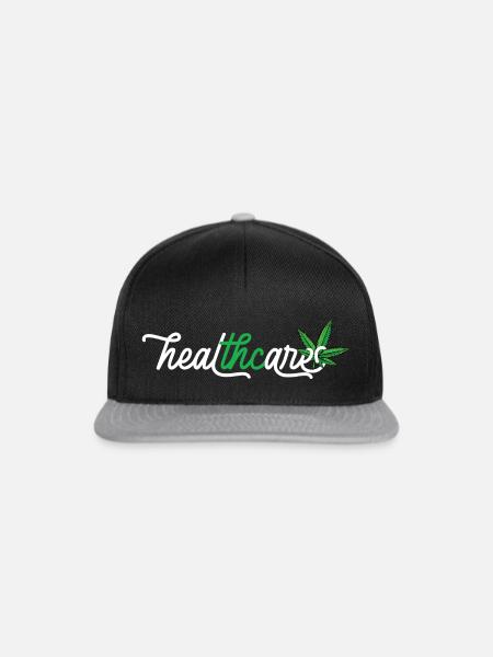 THC für deine Gesundheit - Snapback Cap - Schwarz/Grau
