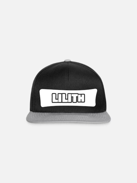 Lilith - Snapback Cap - Schwarz/Grau