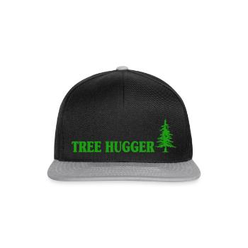 Amoureux de la nature Cool Dire Humour Forêt - Casquette snapback - noir/gris - Devant