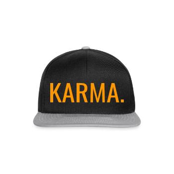 Karma Yoga - Snapback Cap - Schwarz/Grau - Vorne