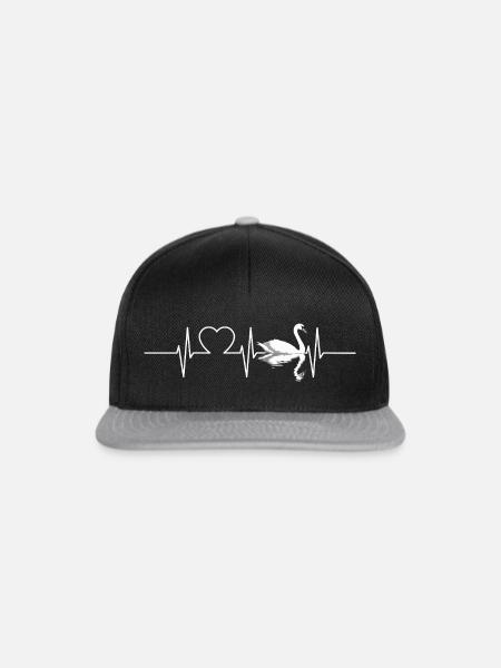 Schwäne Schwan - Snapback Cap - Schwarz/Grau