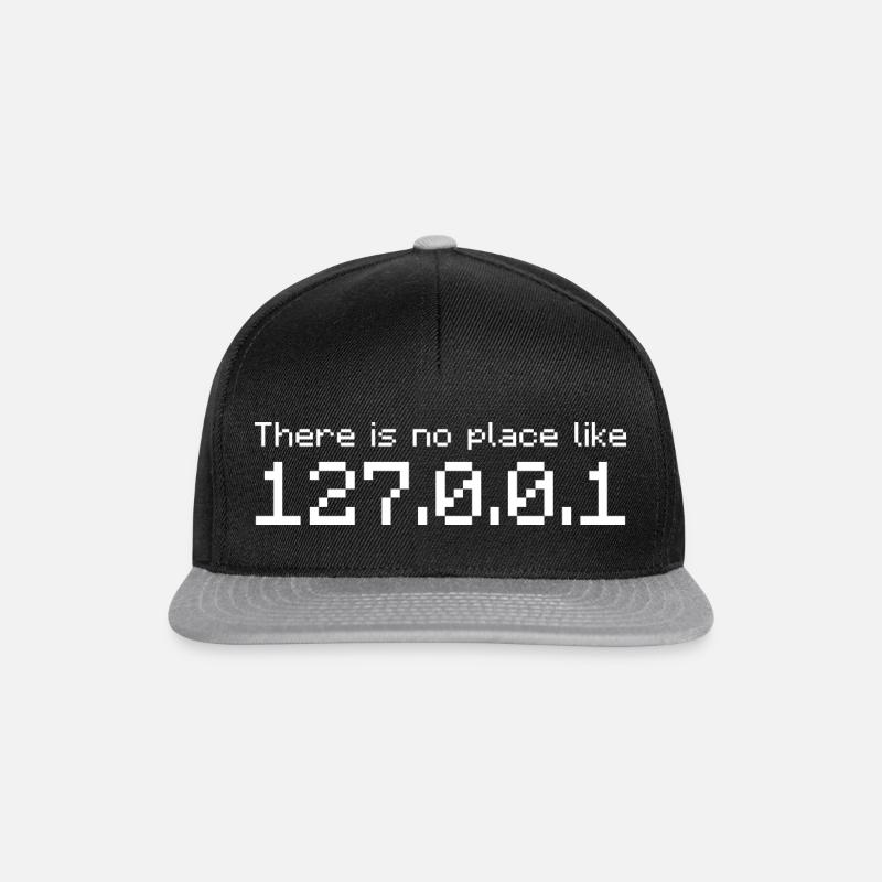 Chemise Nerd Drôle Geek Cadeau Programmeur Informatique Admin T-S - Casquette snapback - noir/gris