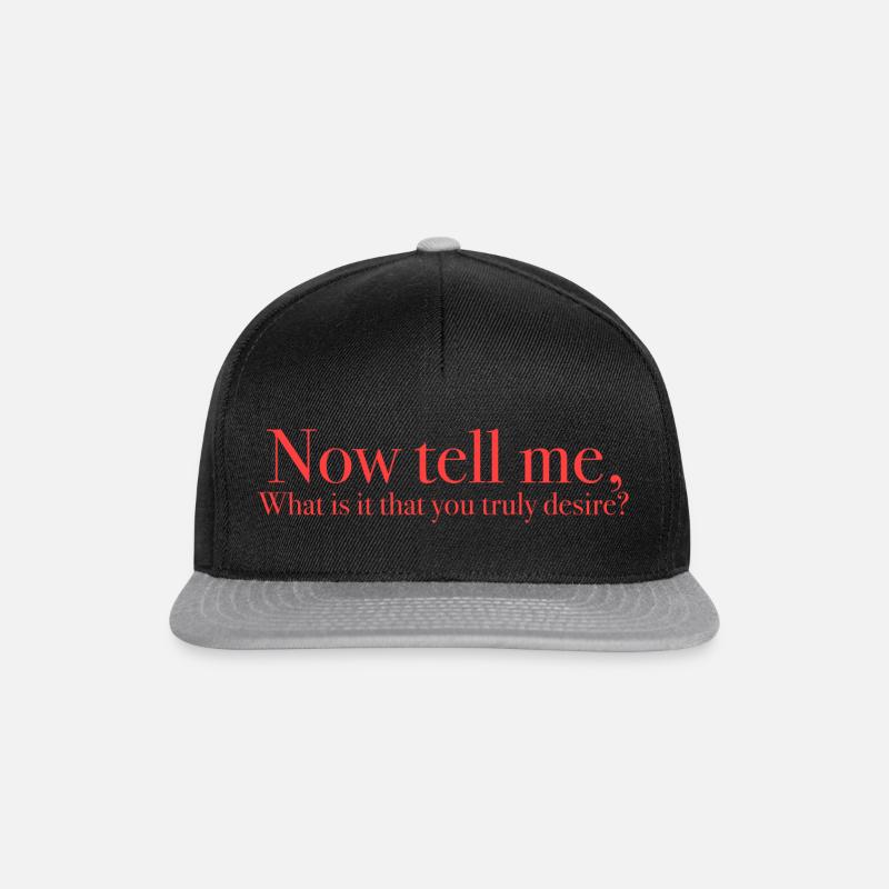 désir - Casquette snapback - noir/gris