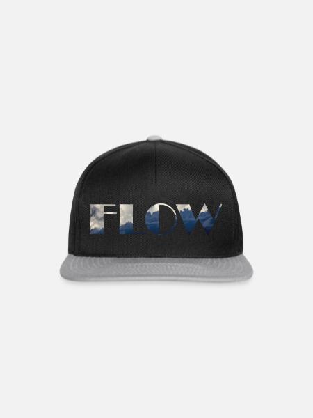 Fluss - Snapback Cap - Schwarz/Grau